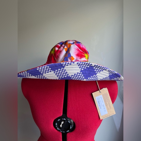 Hattie x Gorman Poppy Gingham Floppy Hat - Picture 6 of 10